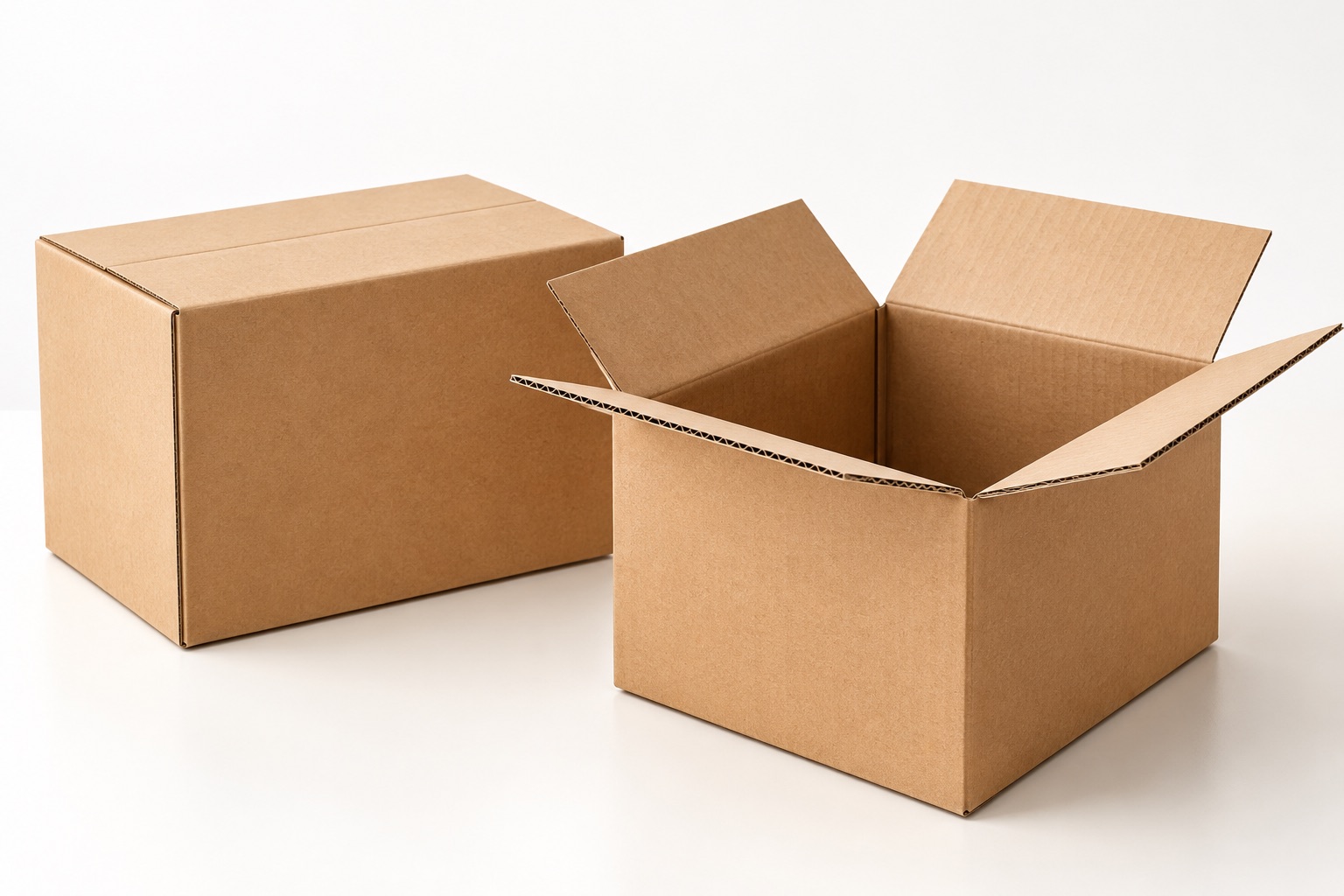 Illustrative packaging photo of corrugated boxes
